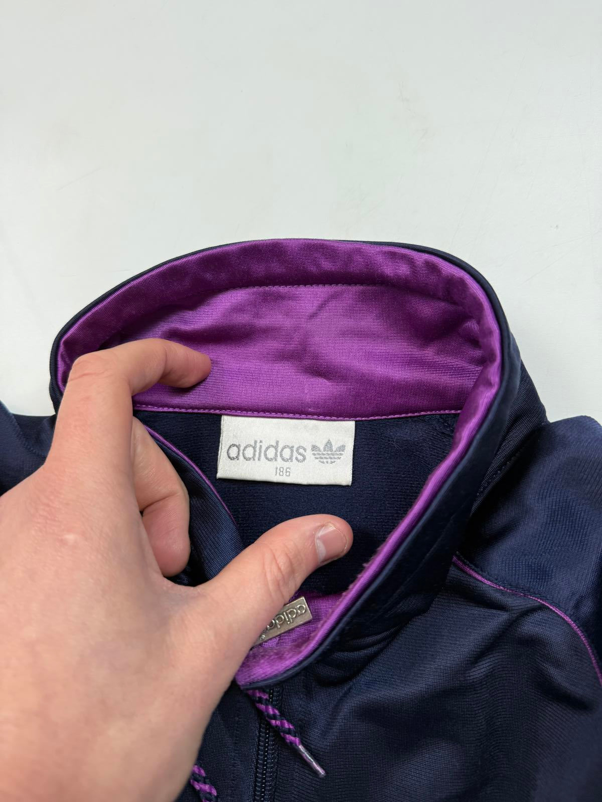 Vintage 80s adidas originals track jacket (XL)