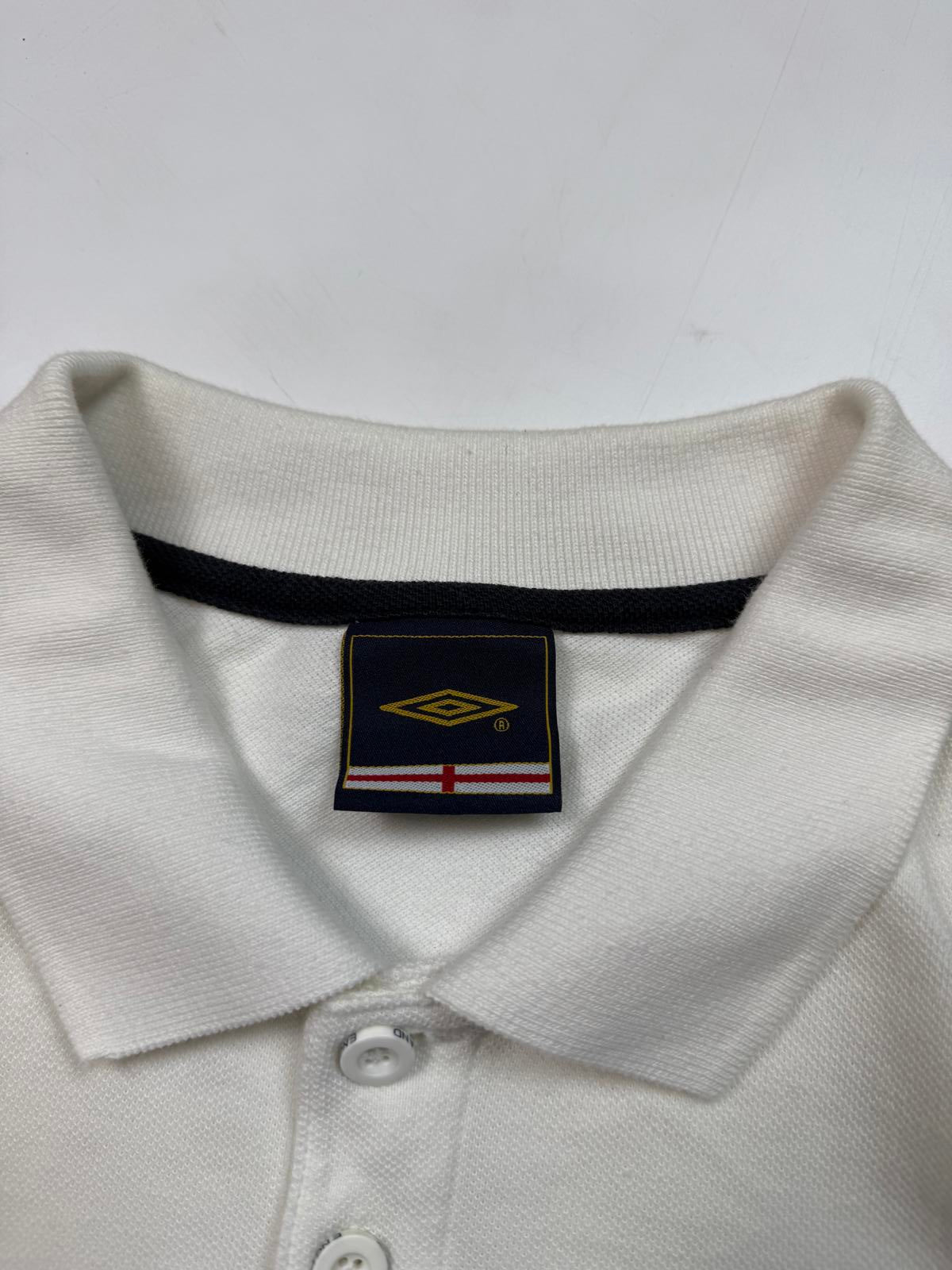 Vintage England 2000-02 Umbro football polo shirt (L)