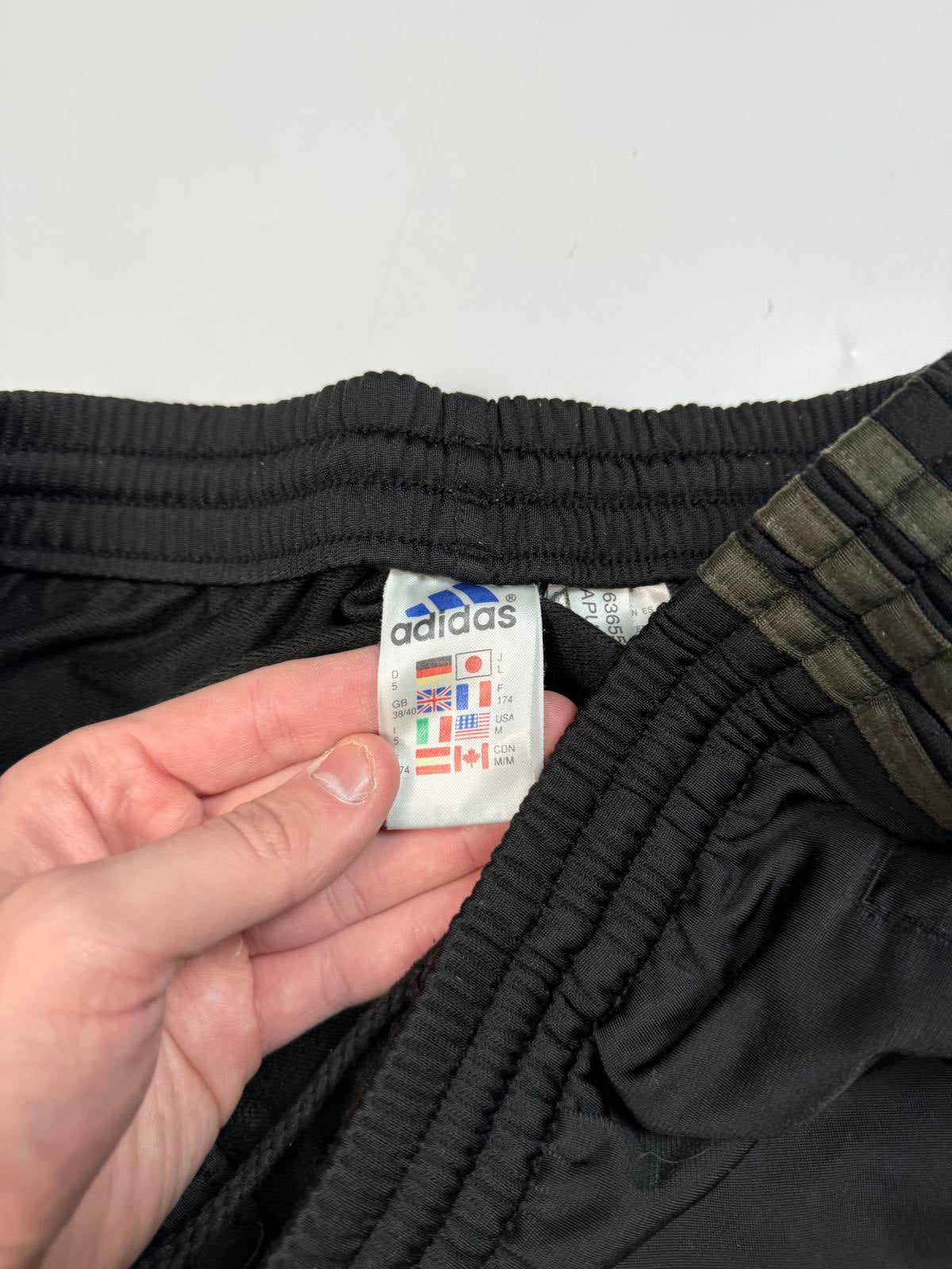 Vintage 90s Adidas side stripe track pants (M)