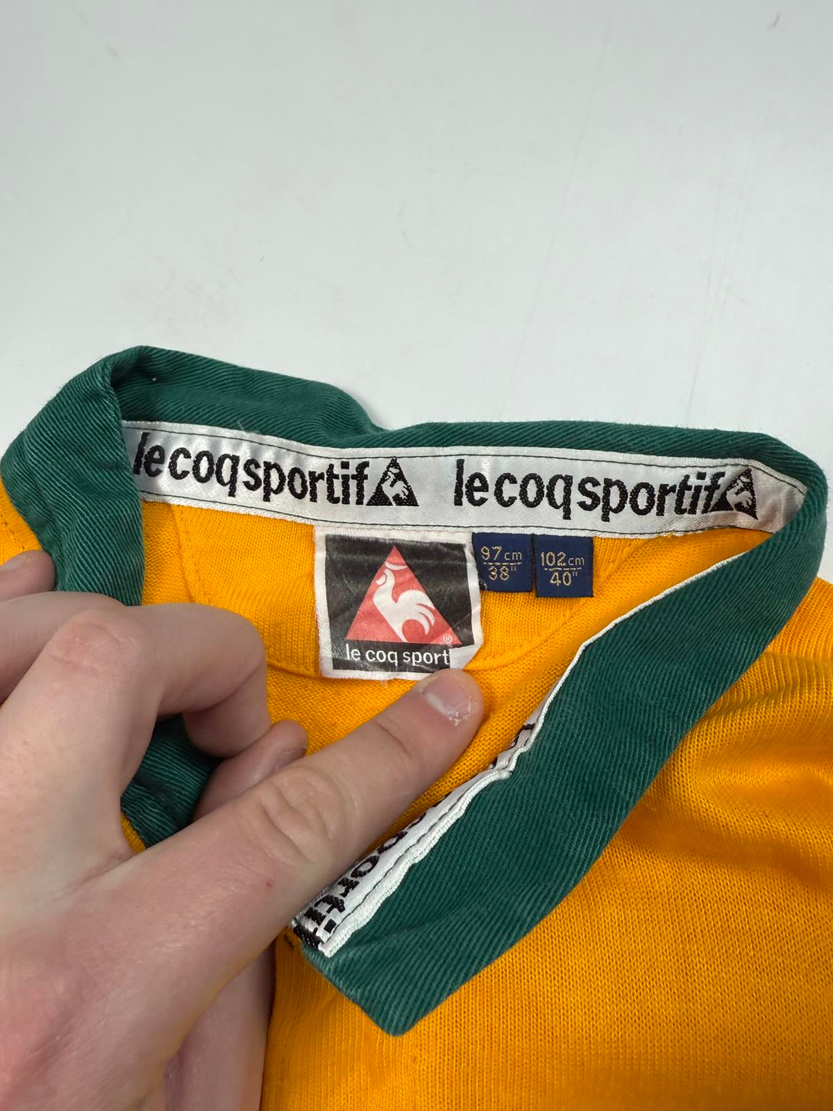 Vintage 90s Dunnant le coq sportif rugby union shirt (M)