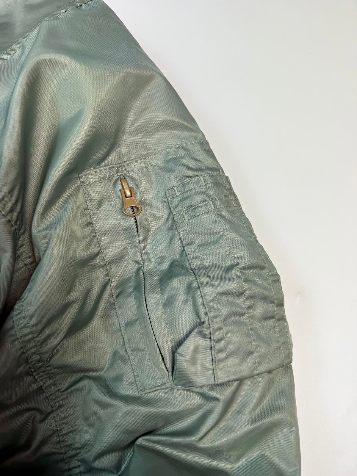 Vintage military flight bomber jacket (L)