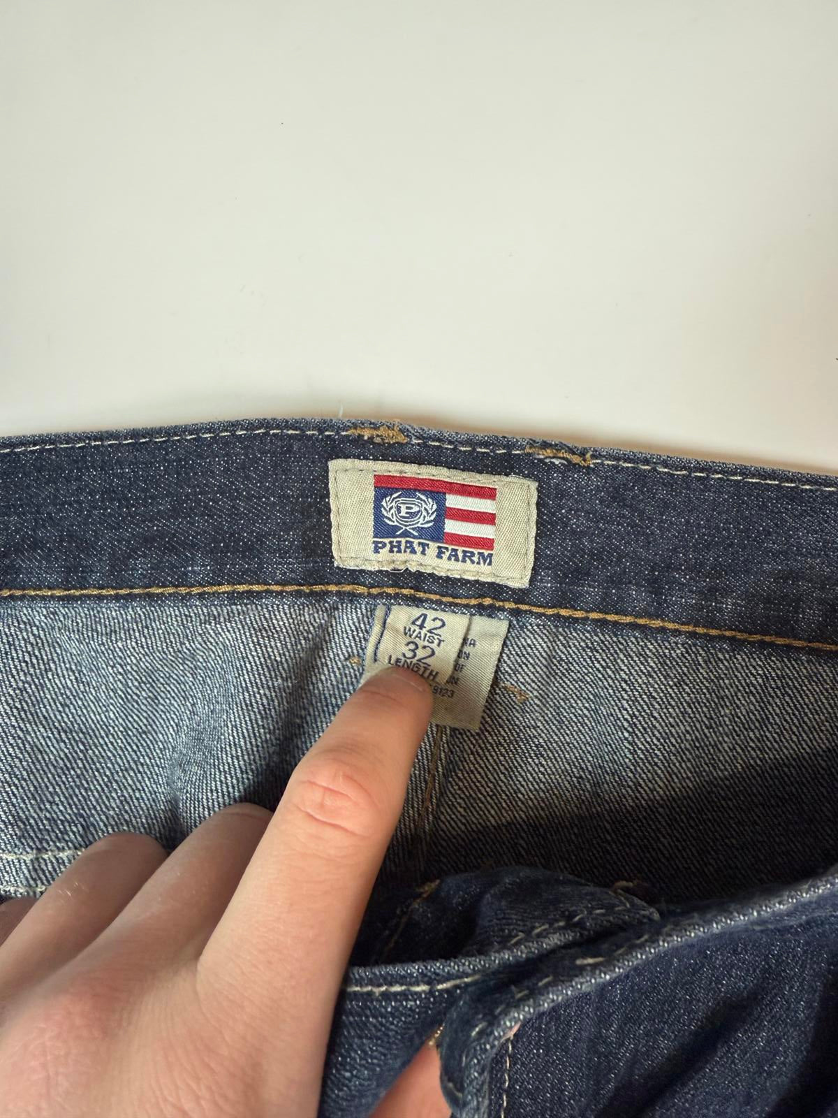 Vintage Phat Farm baggy hip hop Jeans (W42)