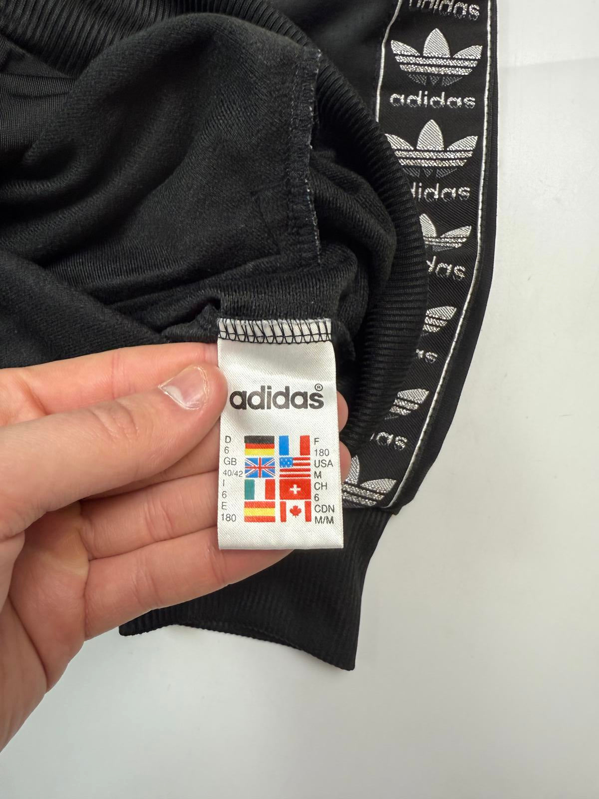 Vintage 90s adidas originals side stripe track top (M)