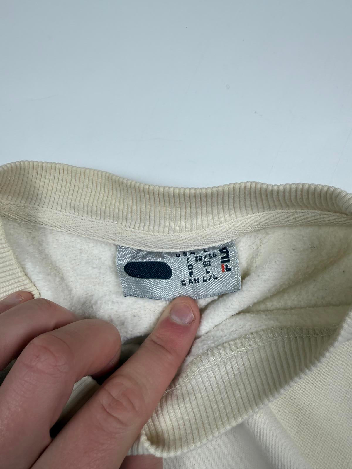 Vintage Fila centre logo sweatshirt (L)