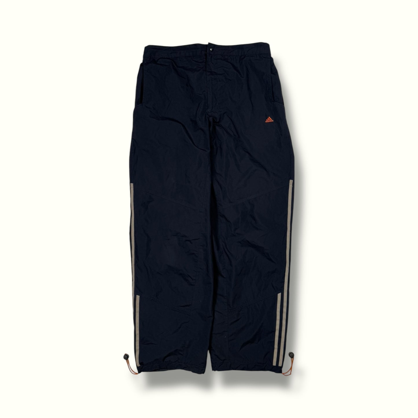 Vintage Adidas baggy track pants navy