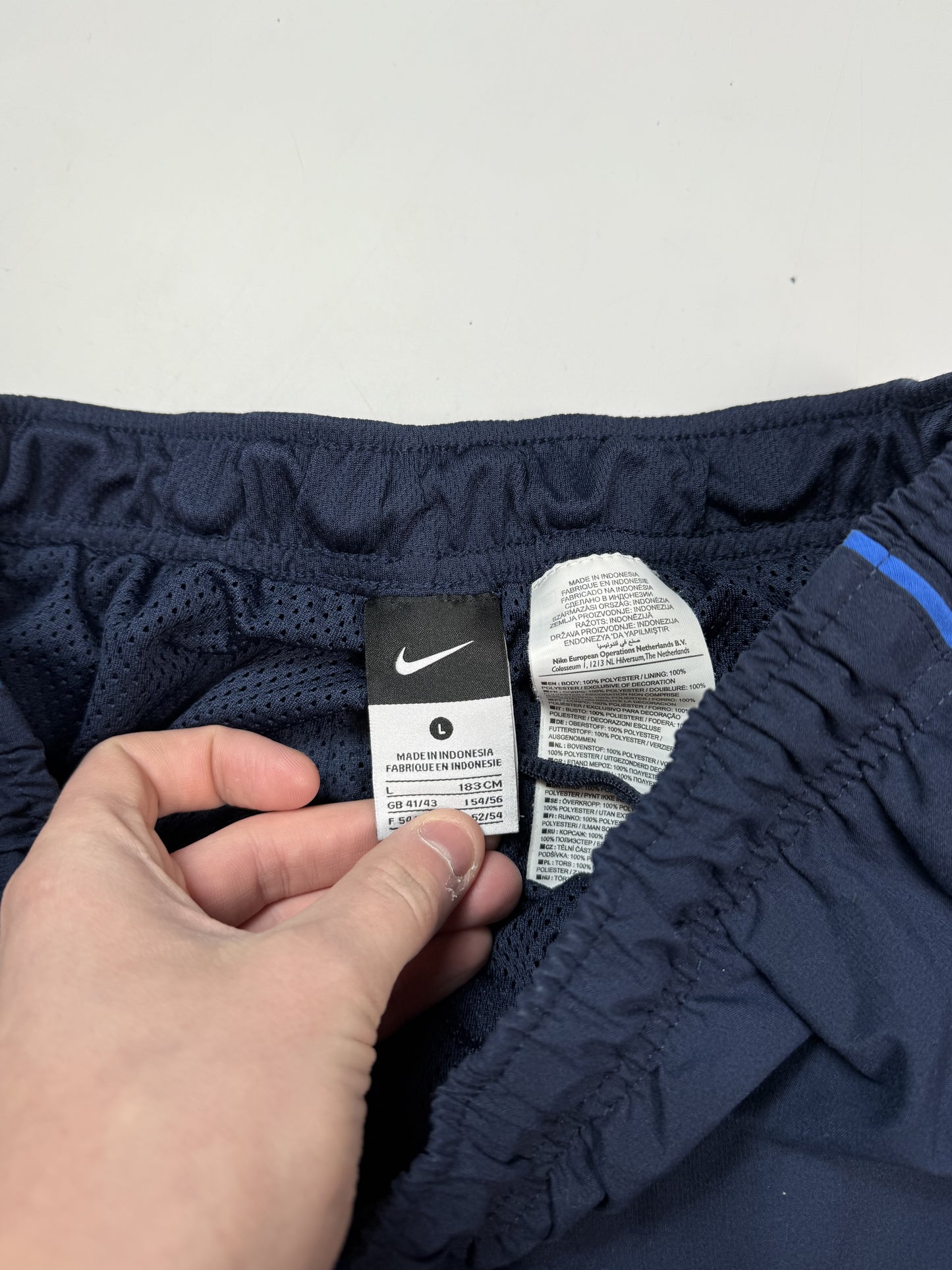 Vintage Nike baggy side stripe track pants (L)