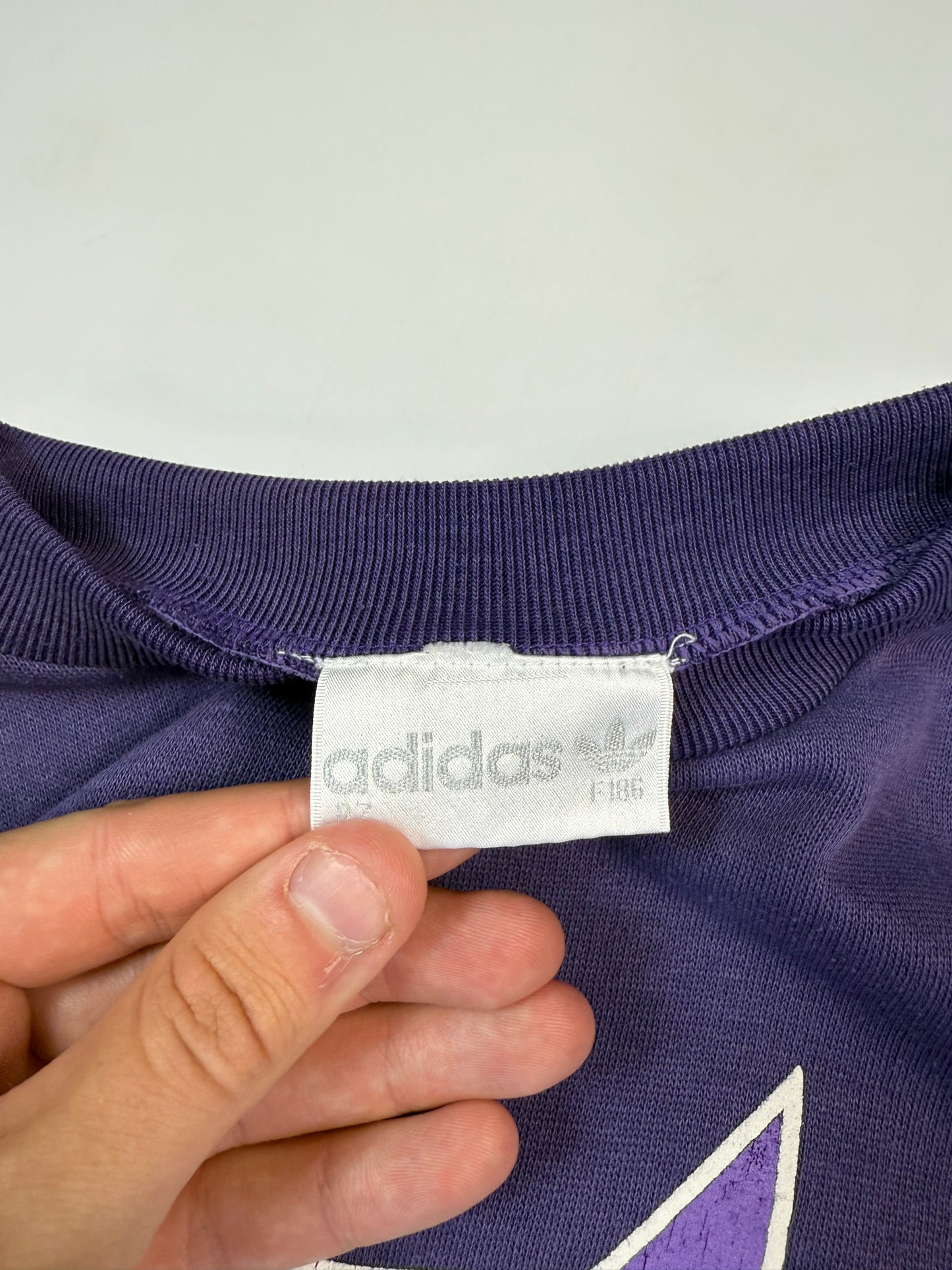 Vintage 90s Adidas originals centre logo sweatshirt (L)