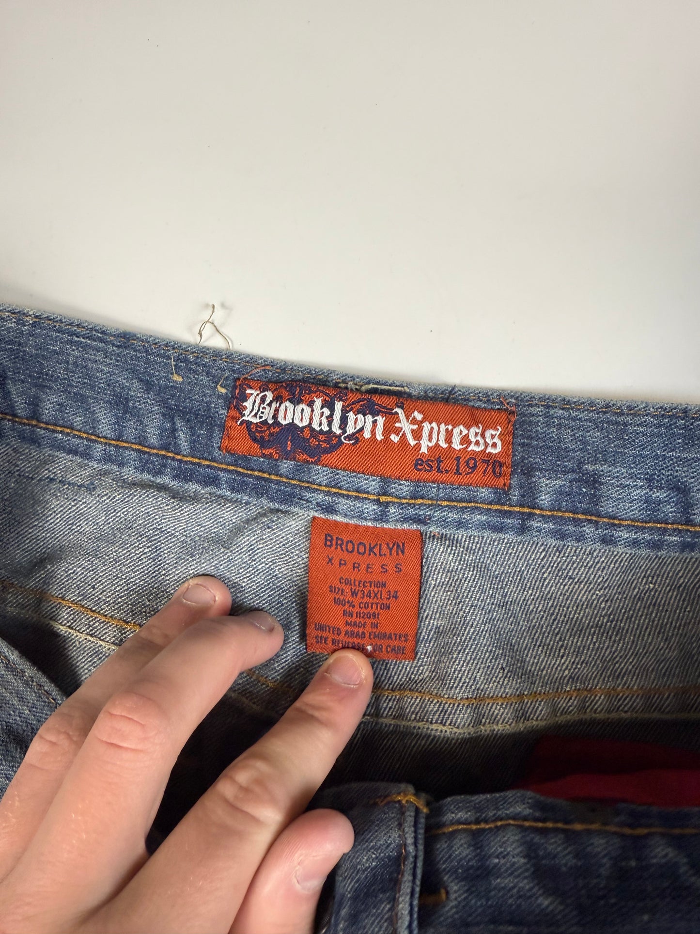 Vintage Y2K Brooklyn Xpress baggy jeans (W34)