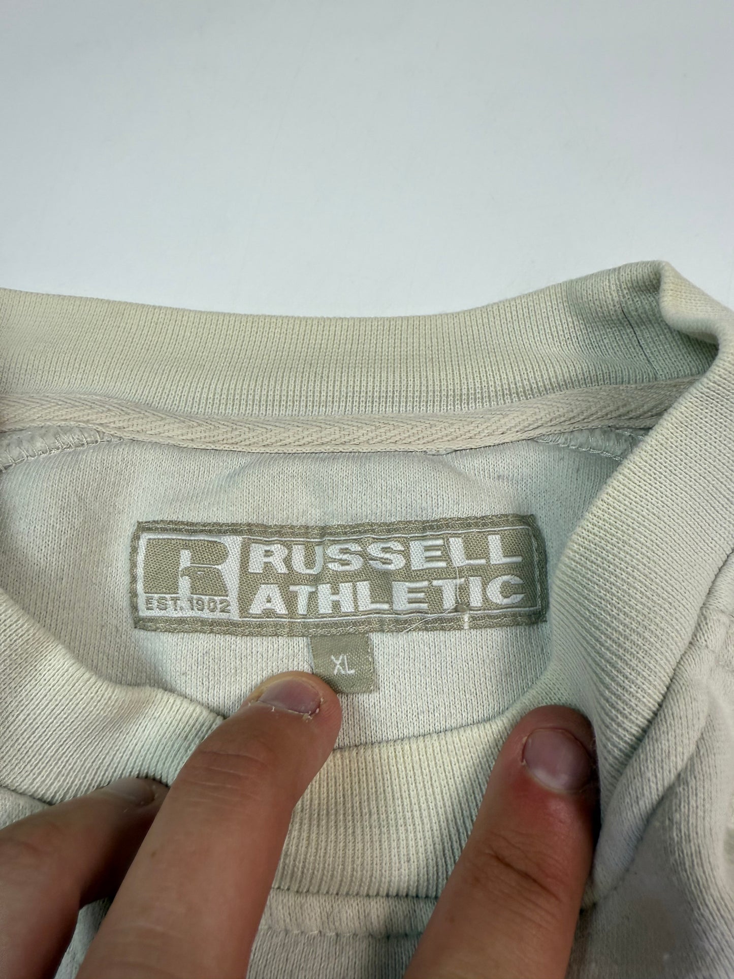 Vintage Russell athletic spell out sweatshirt (XL)