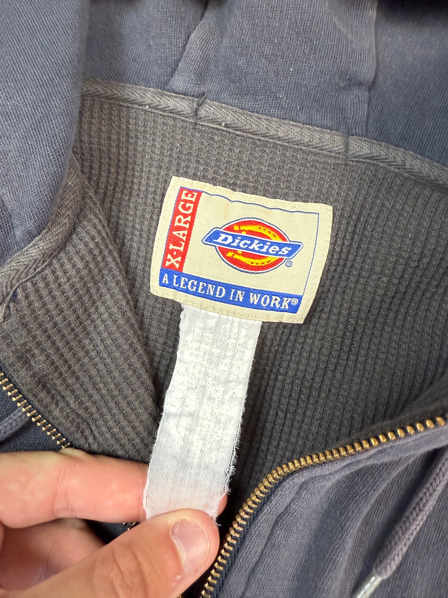 Dickies workwear full zip up hoodie (L)