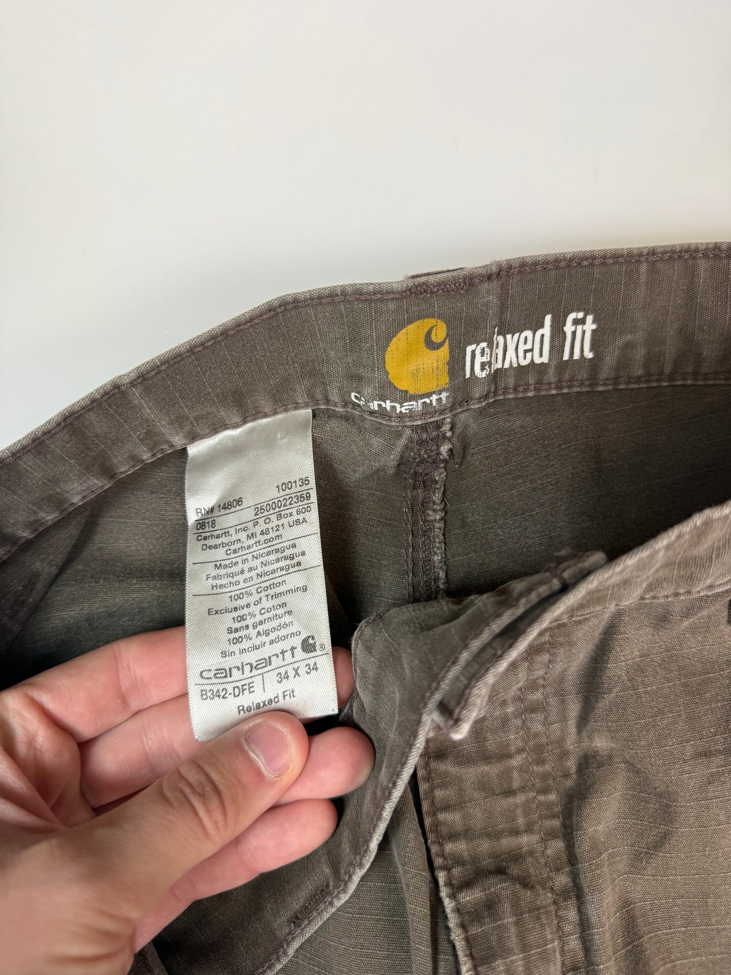 Carhartt double knee baggy cargo pants (W34)