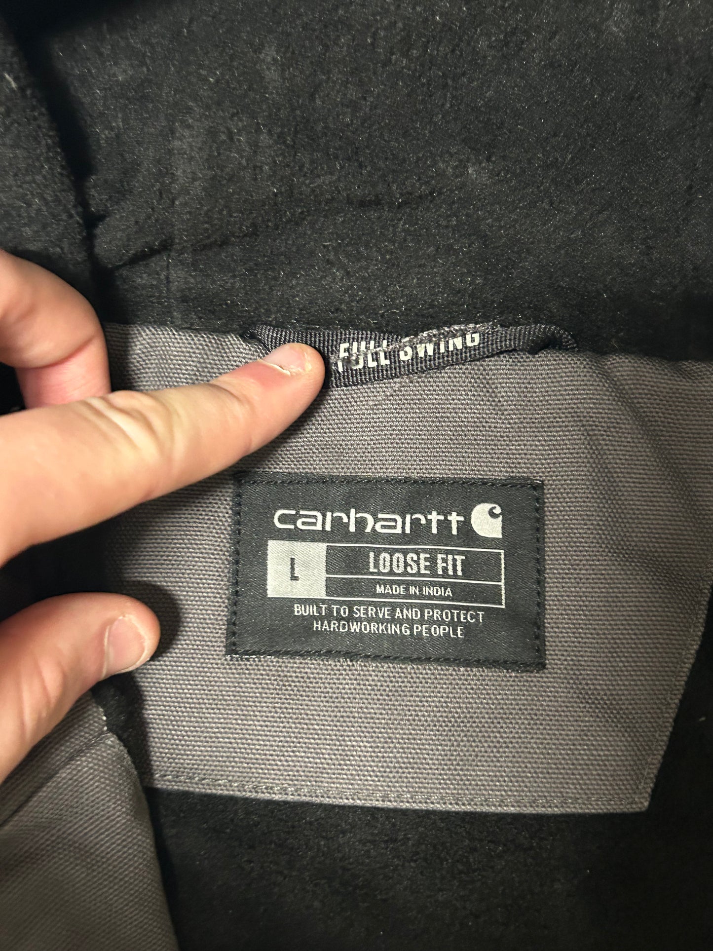 Carhartt full swing active hooded jacket (L)