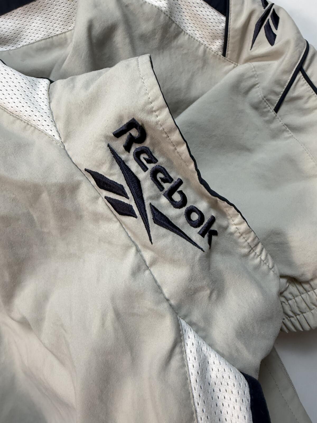Vintage 90s Reebok side stripe track jacket (L)