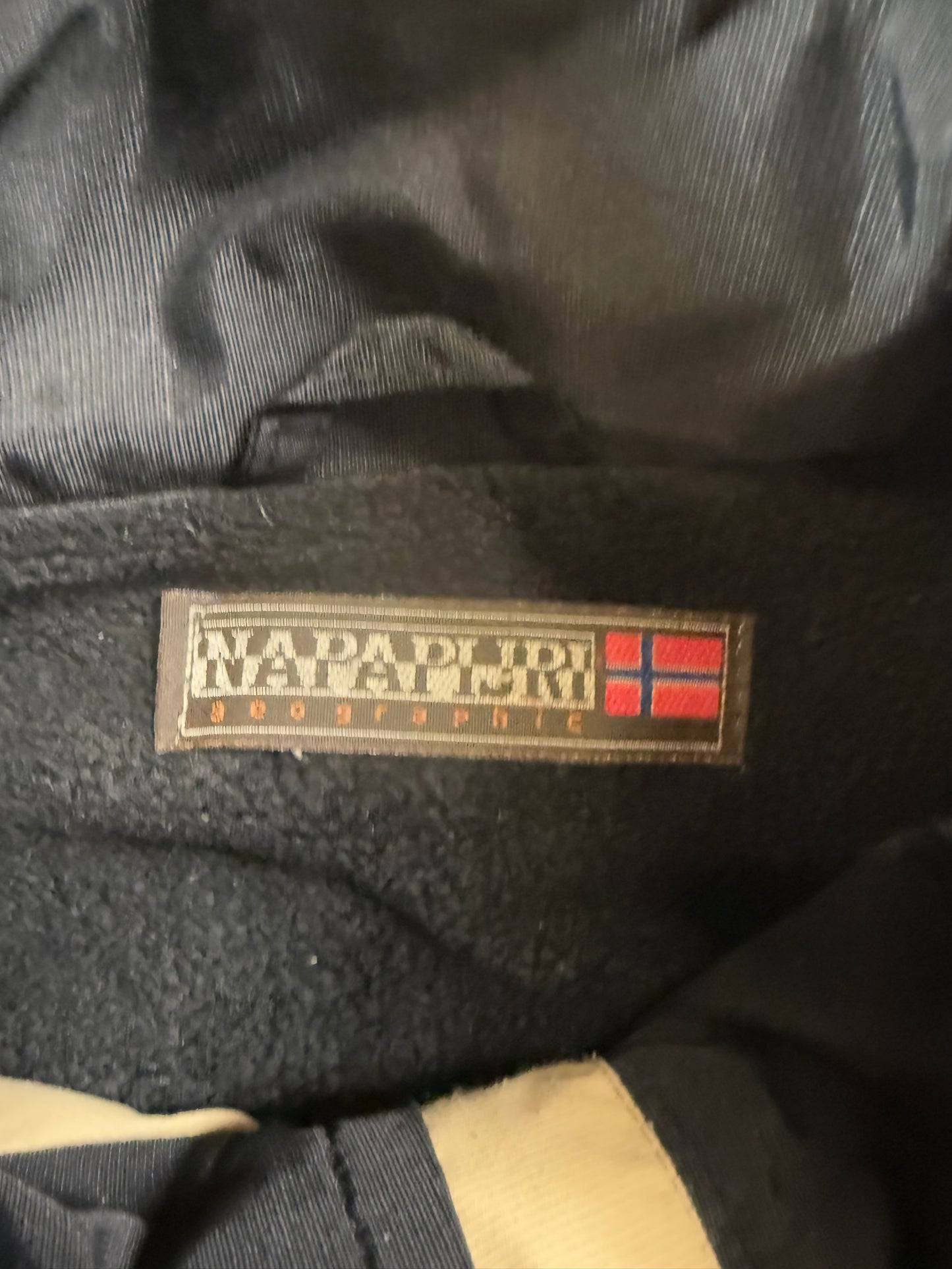 Vintage Napapijri geographic jacket (L)