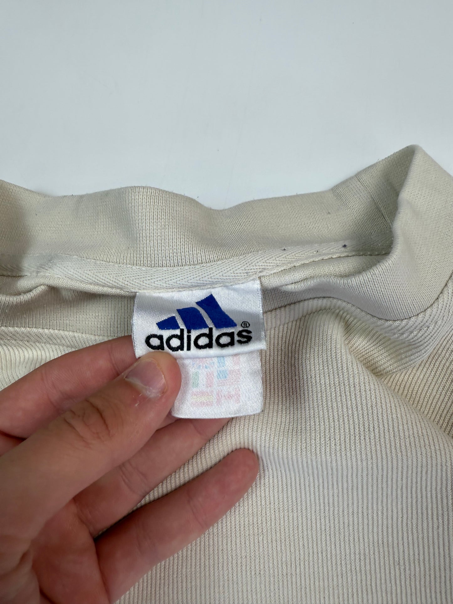 Vintage 90s Adidas centre logo sweatshirt (L)