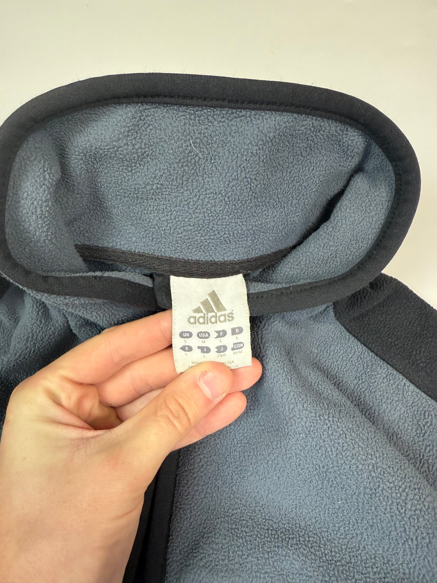 Vintage Adidas full zip up fleece (L)
