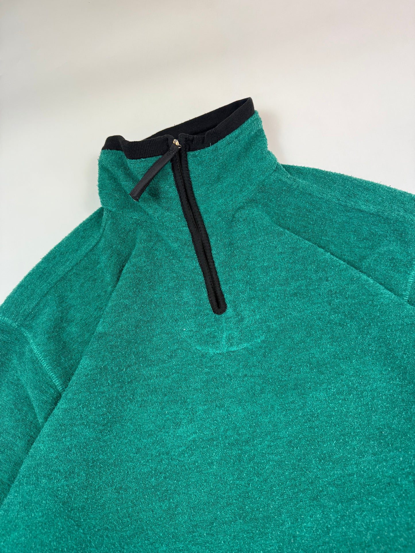 Vintage 90s Adidas equipment quarter zip fleece (M)
