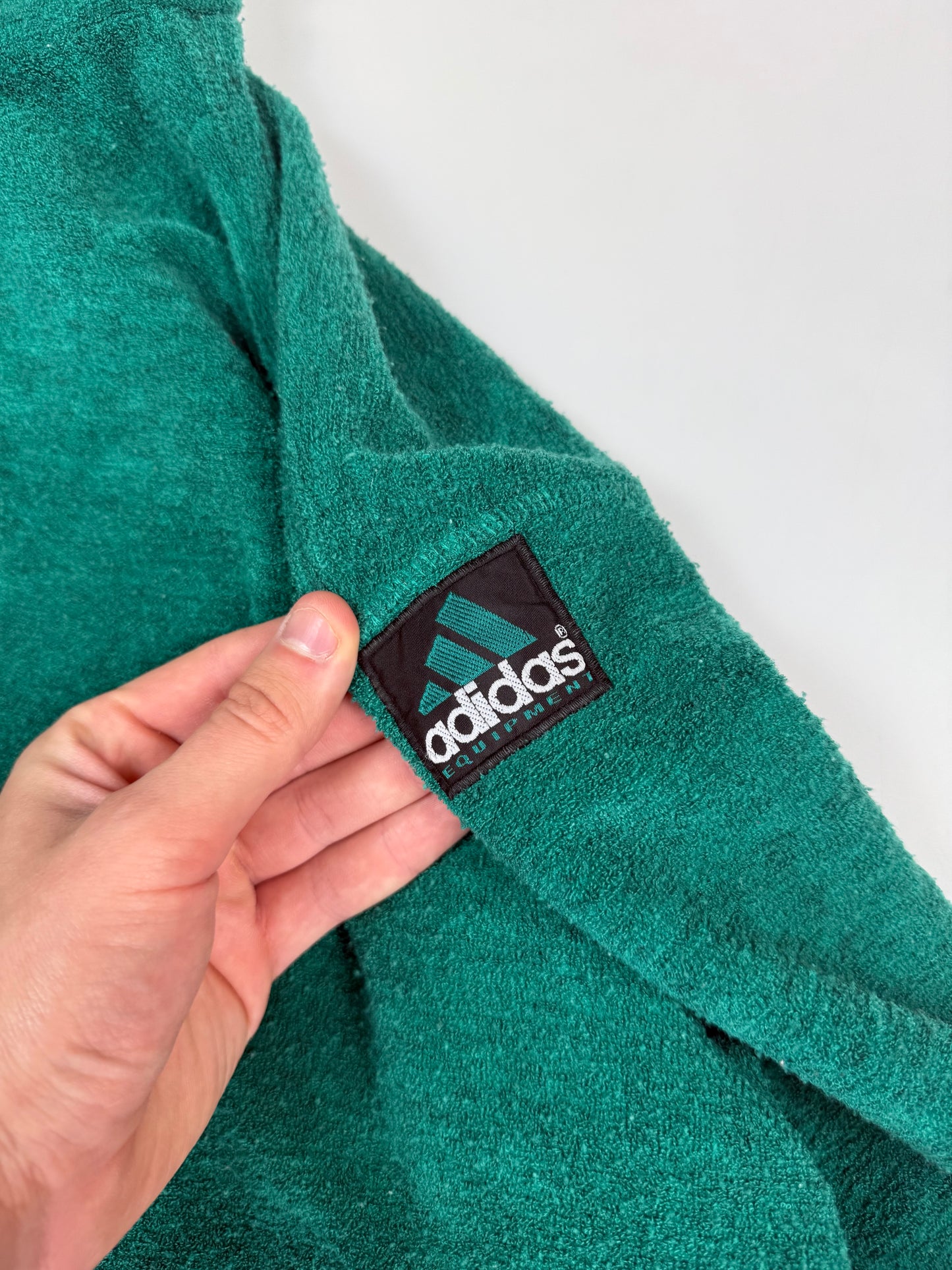 Vintage 90s Adidas equipment quarter zip fleece (M)