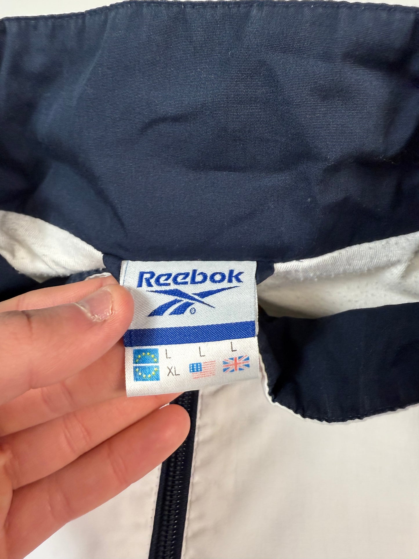 Vintage Reebok colour block track jacket (L)