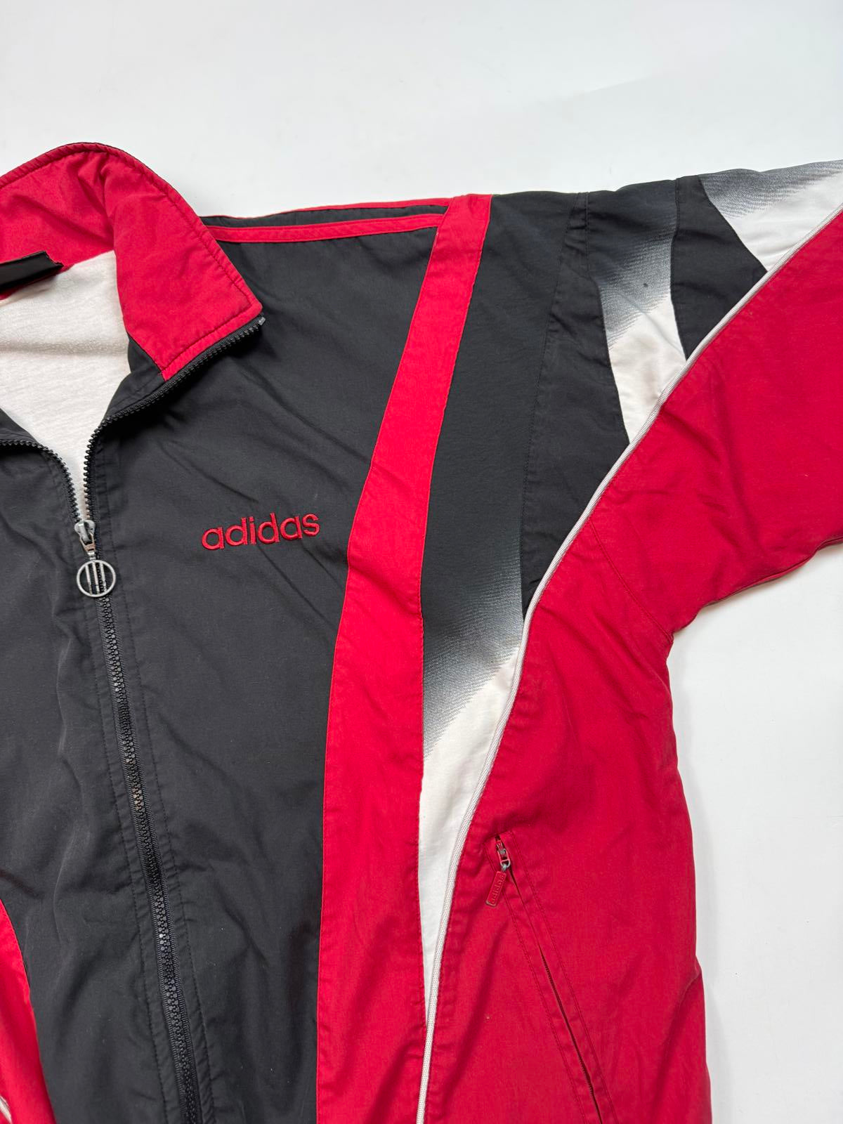 Vintage 90s adidas originals abstract track jacket (L)
