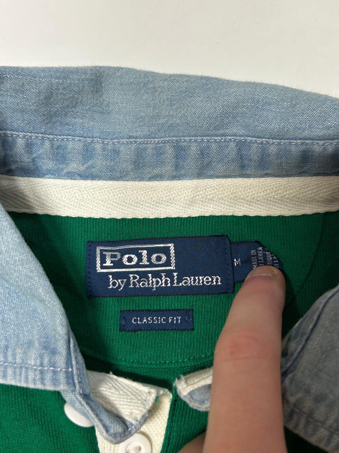 Ralph Lauren striped rugby polo shirt (M)