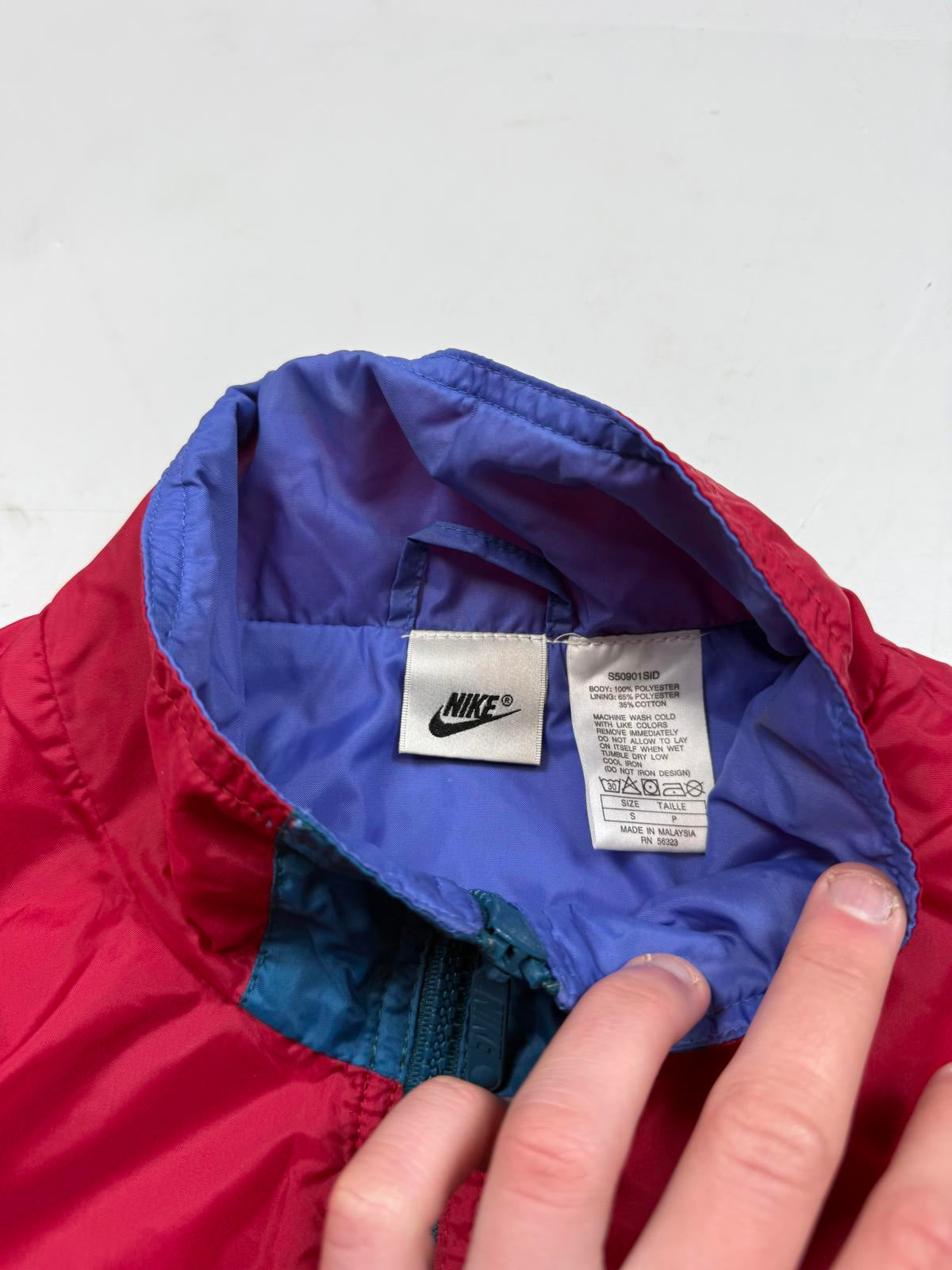 Vintage 90s Nike colour block track jacket (S)