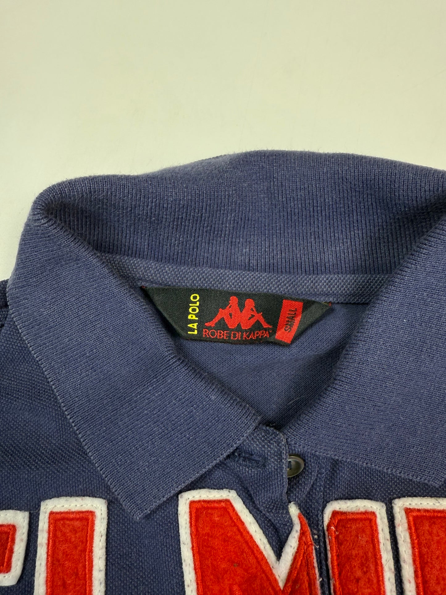 Vintage Kappa Elmec spell out polo shirt (S)