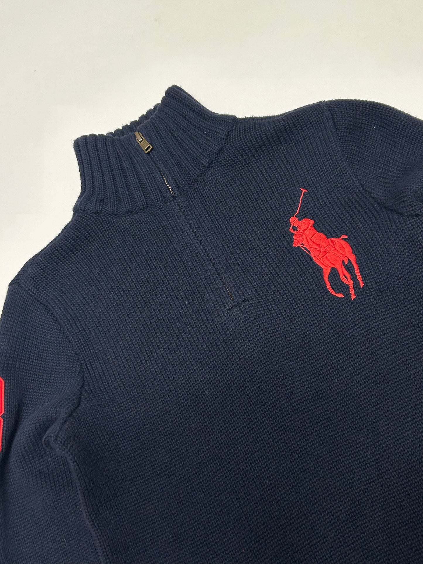 Youth Ralph Lauren quarter zip knit (M)