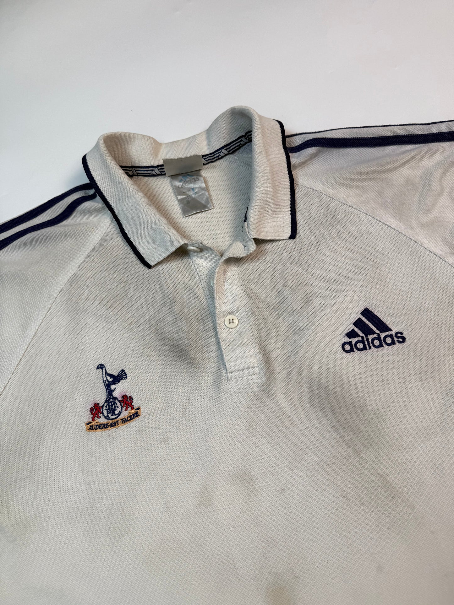 Vintage Tottenham Hotspur 1999/00 Adidas training polo shirt (L)