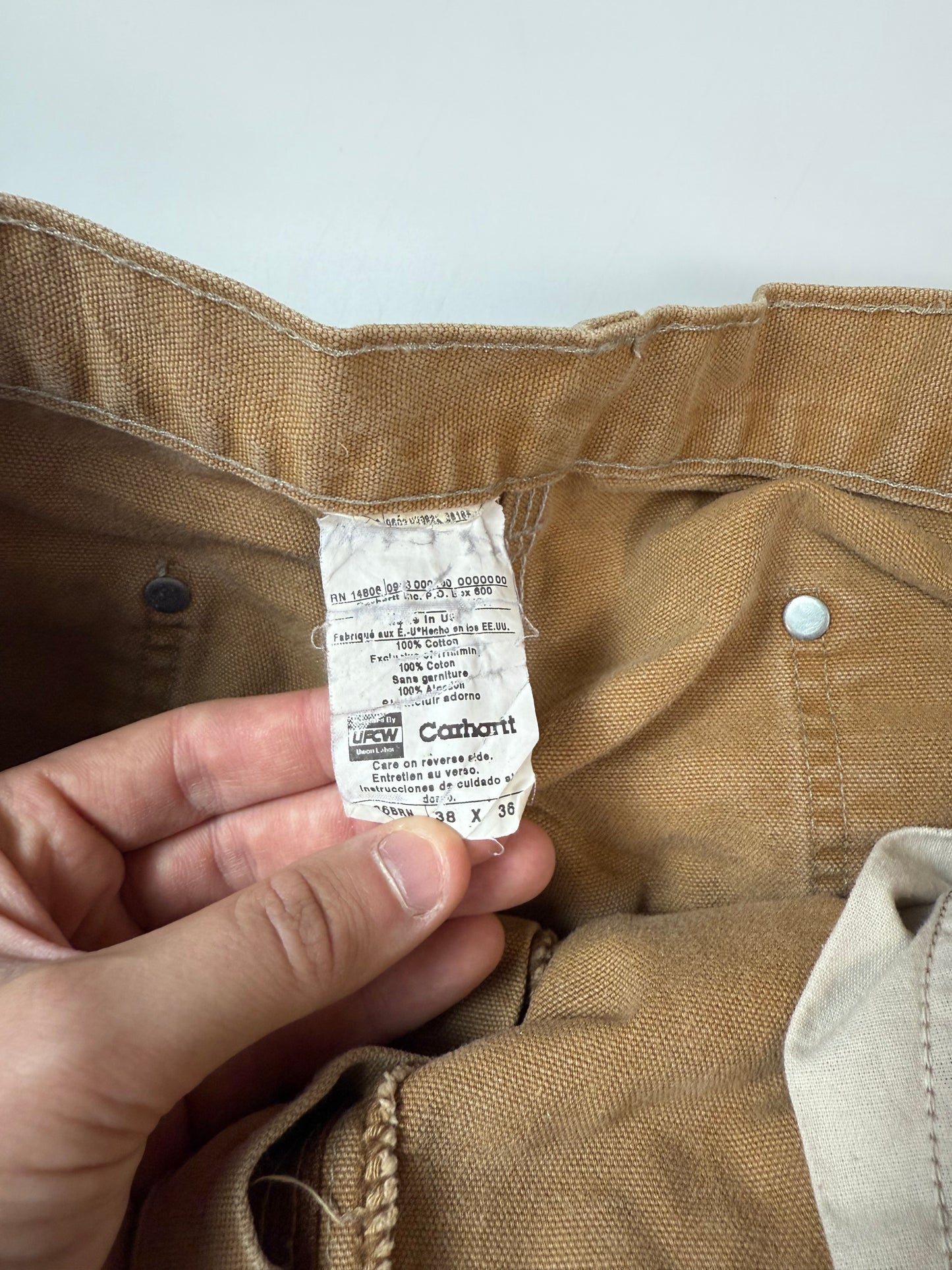 Vintage Carhartt double knee baggy carpenter pants (W36)