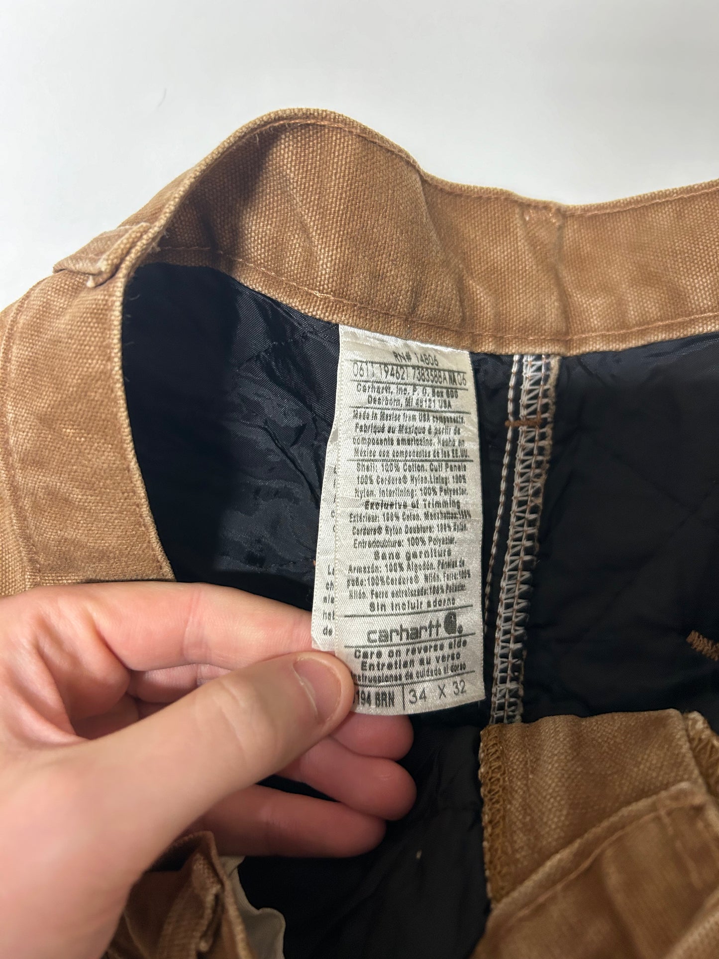 Carhartt baggy double knee carpenter pants (W34)