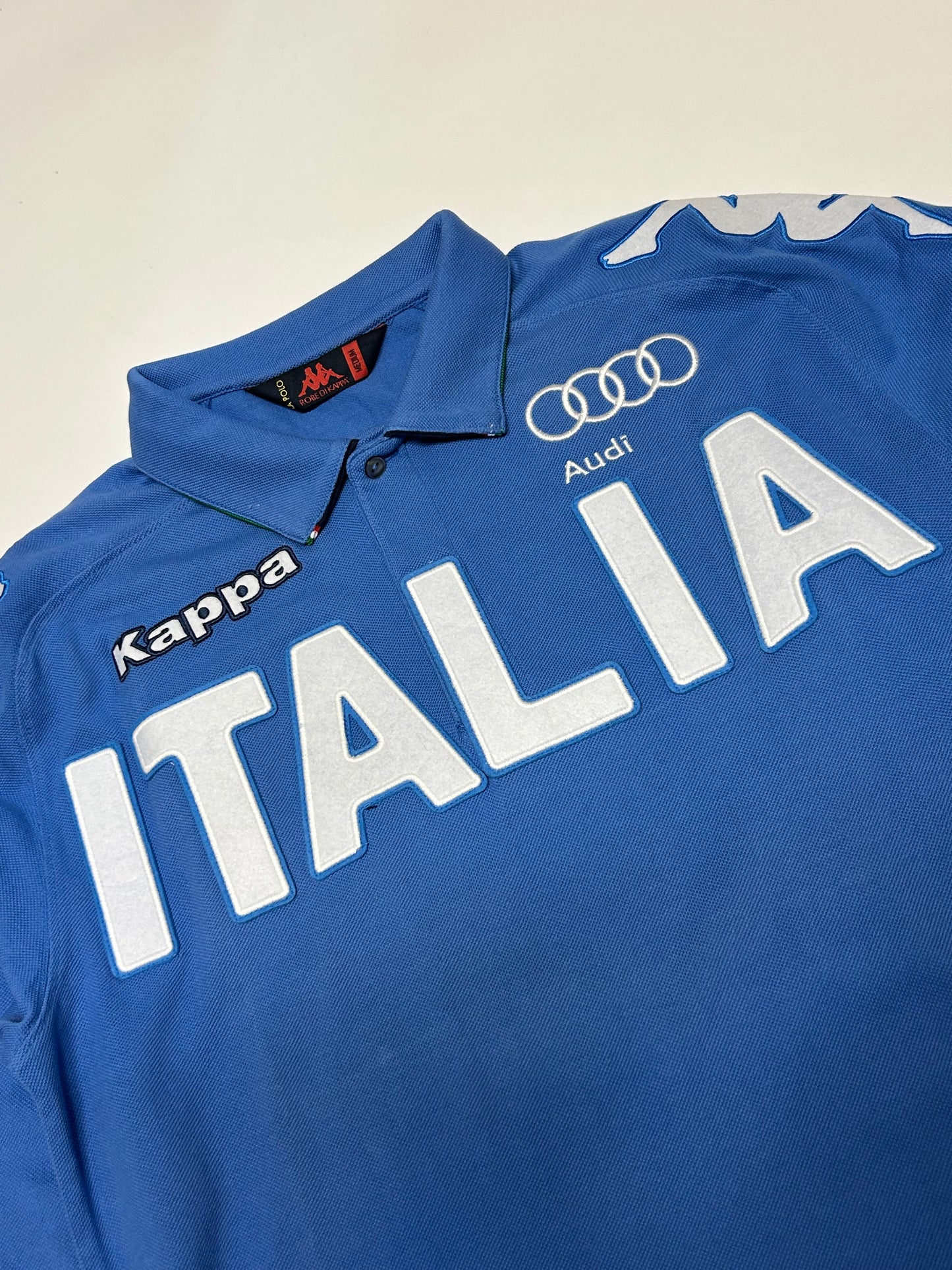 Vintage Kappa Italy ski team long sleeve polo shirt (M)