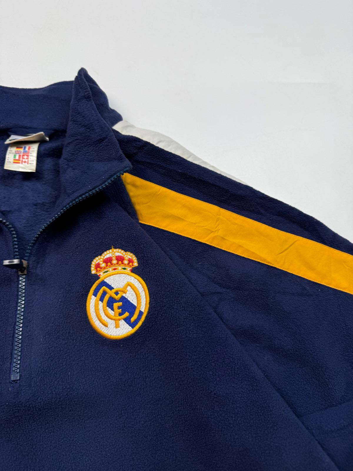 Vintage Real Madrid 1998/99 football 1/4 zip fleece (M)