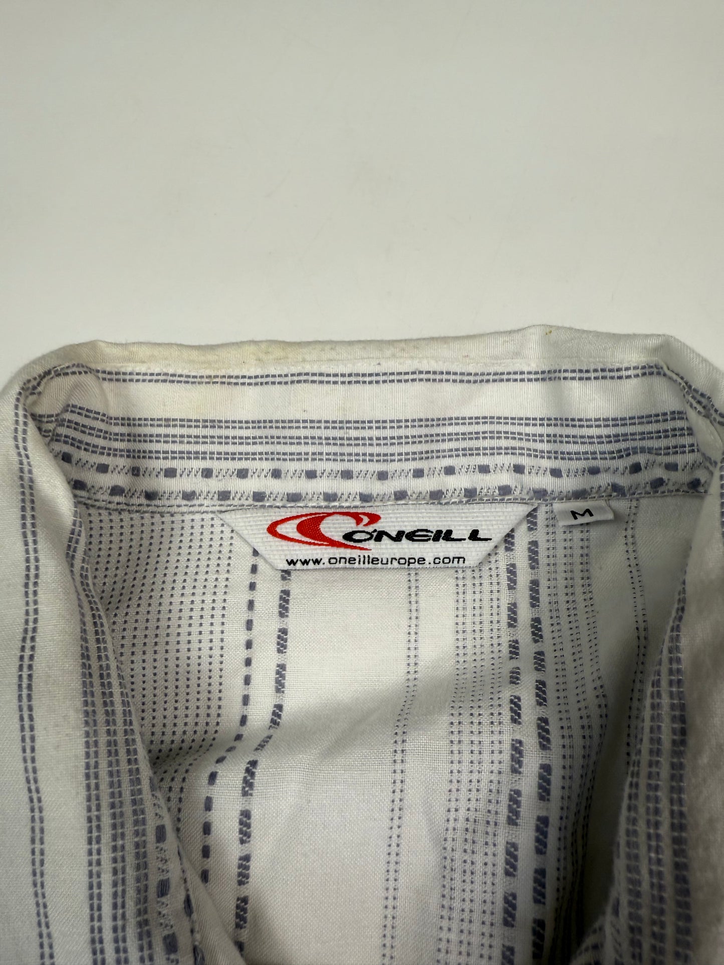 Vintage O'neill striped short sleeve shirt (M)
