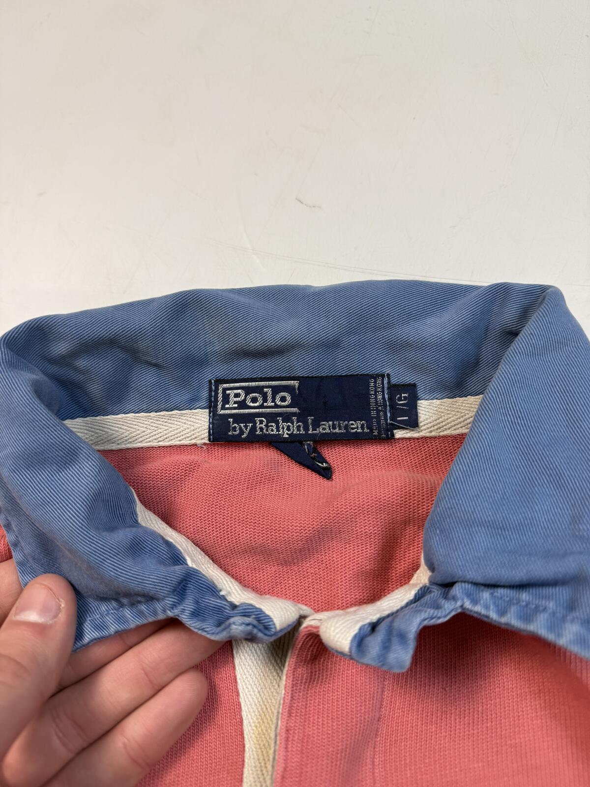 Vintage 90s Polo Ralph Lauren rugby polo shirt (XXL)