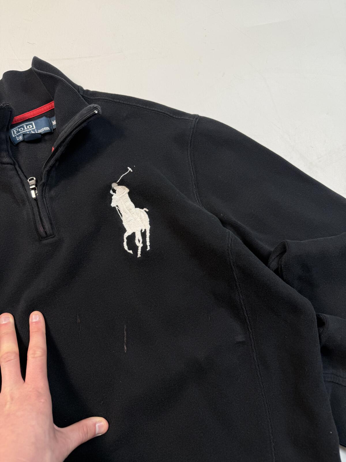 Vintage Polo Ralph Lauren big pony quarter zip sweatshirt (M)