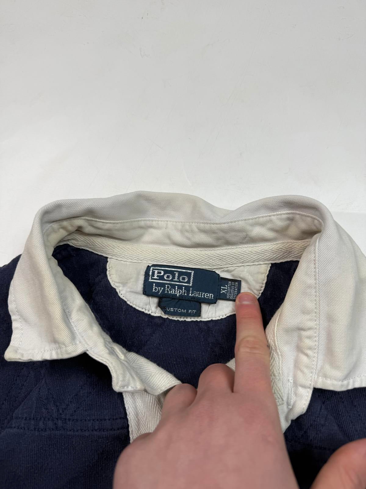 Vintage 90s Polo Ralph Lauren rugby polo shirt (XL)