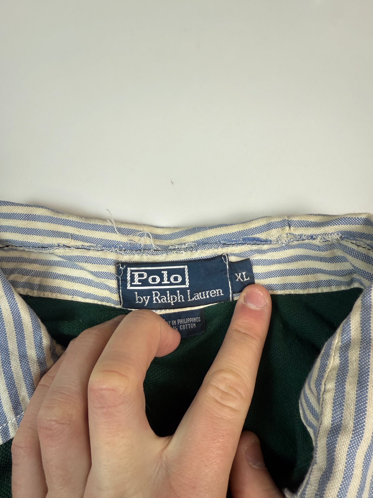 Vintage Polo Ralph Lauren Bleeker street l/s polo shirt (XL)