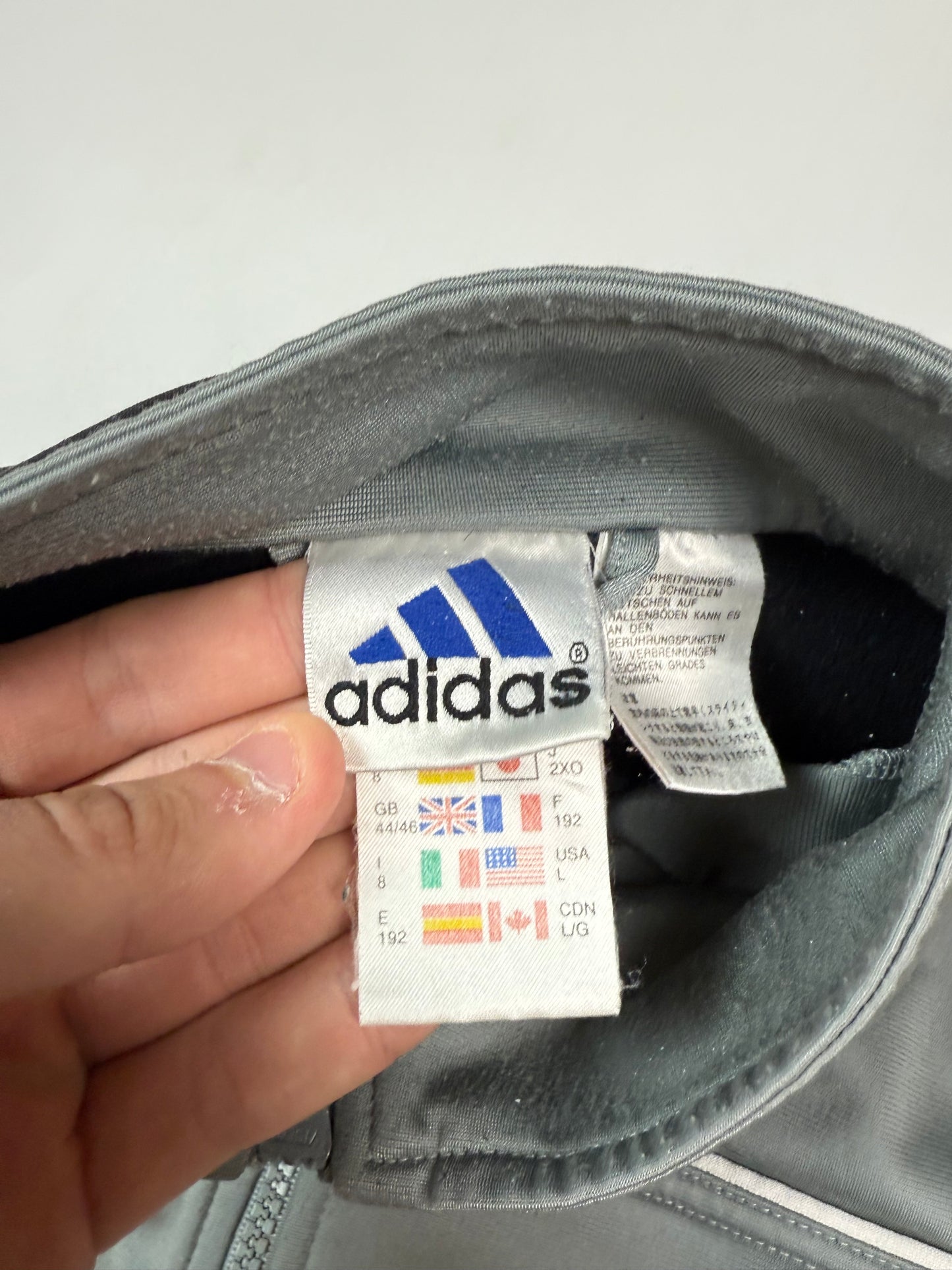 Vintage Adidas abstract track jacket (L)