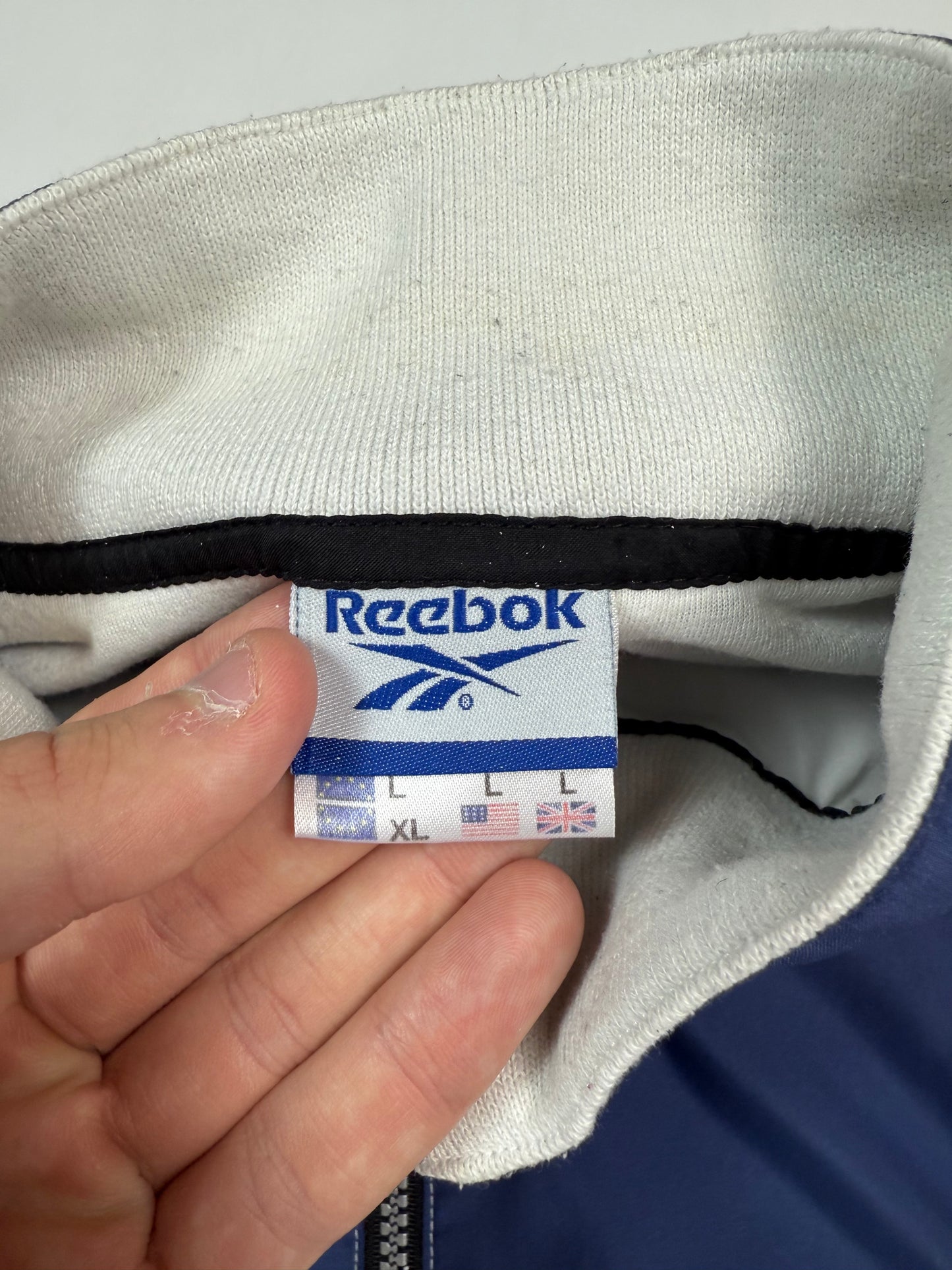 Vintage Reebok spell out track jacket (L)