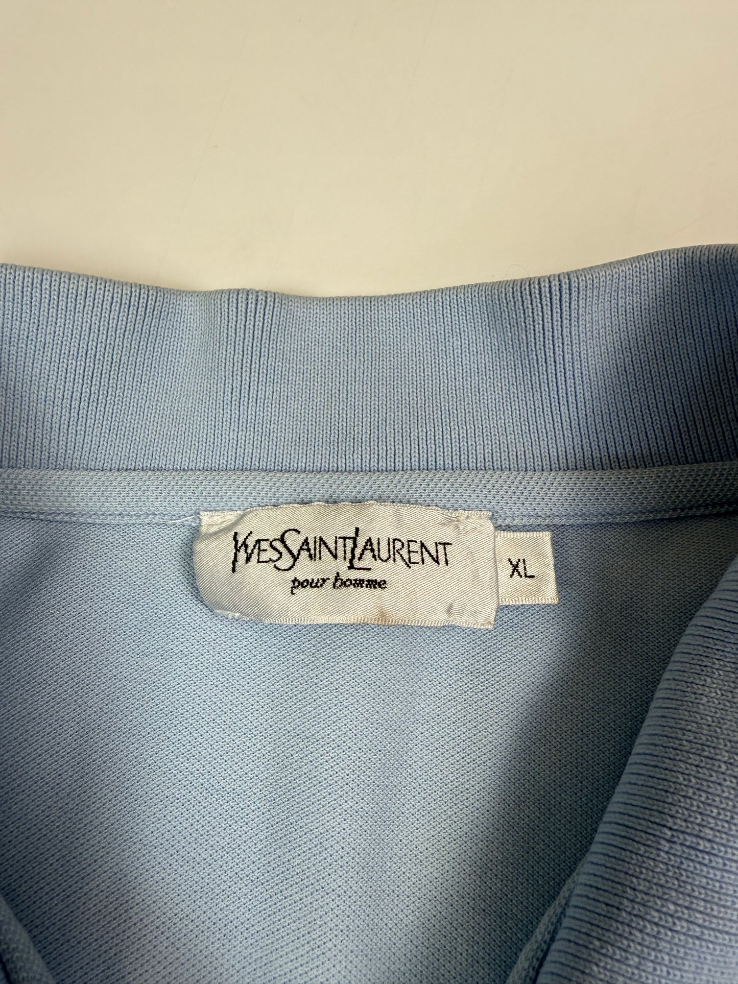 Vintage Yves Saint Laurent YSL striped polo shirt (XL)