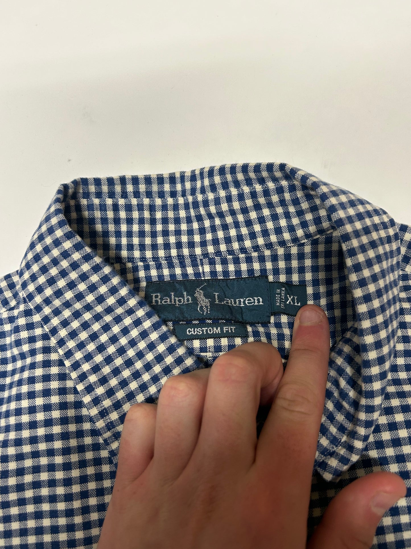 Vintage Ralph Lauren long sleeve check shirt (XL)