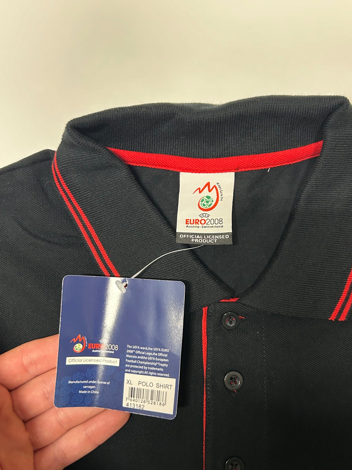 Vintage BNWT Euro 2008 polo shirt (XL)
