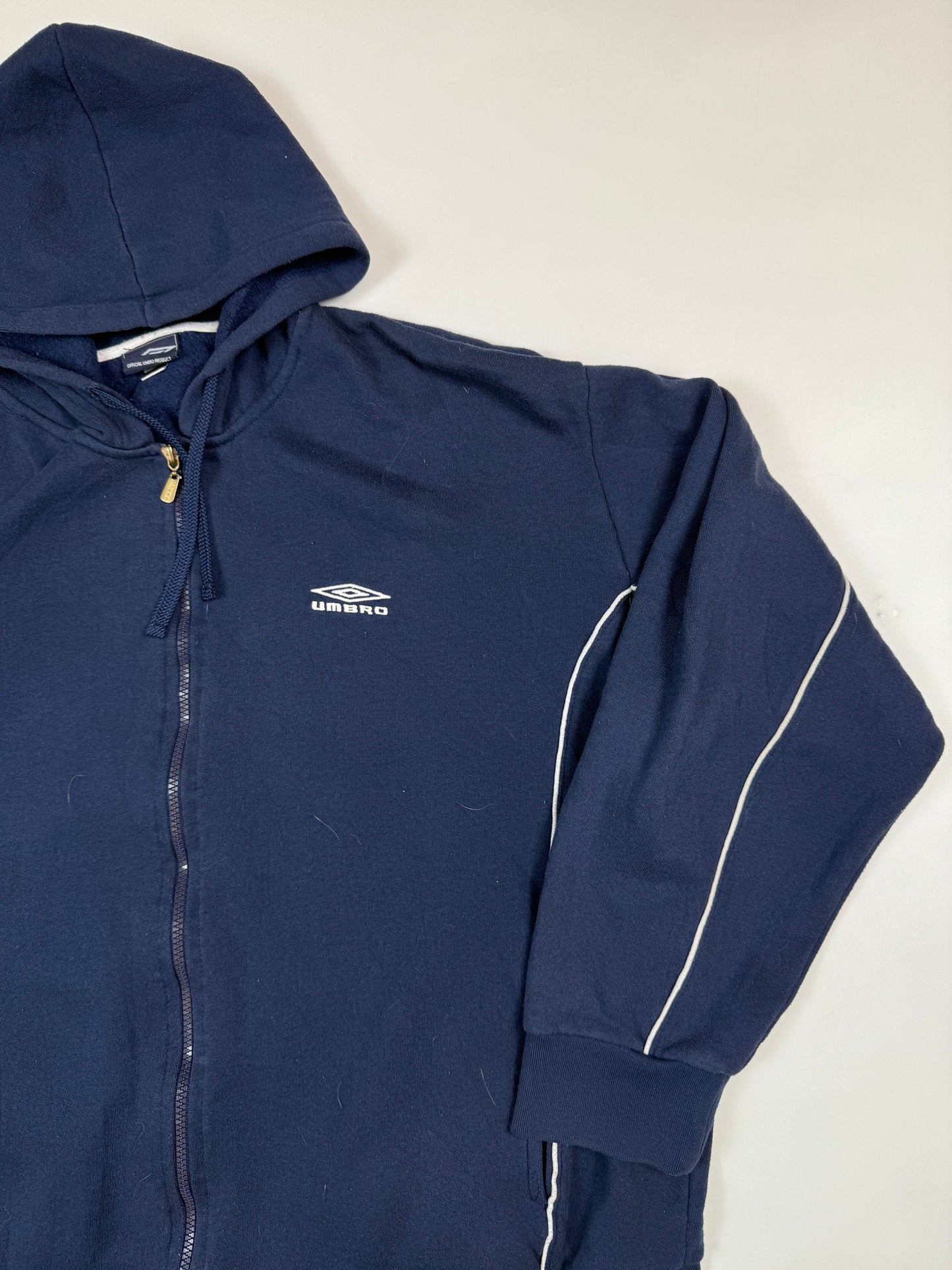 Vintage Umbro small logo full zip hoodie (XL)