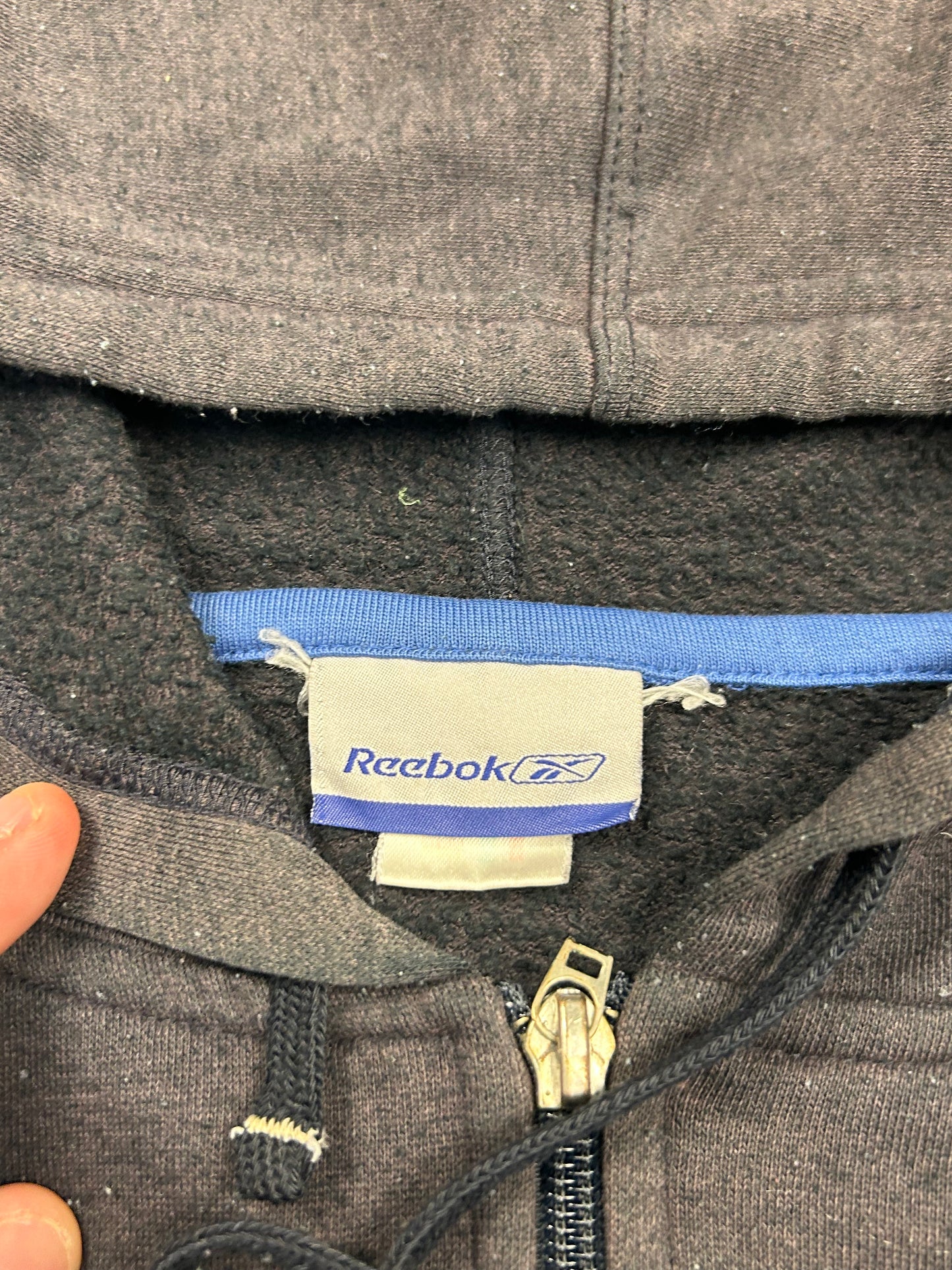 Vintage Reebok small logo full zip hoodie (XL)