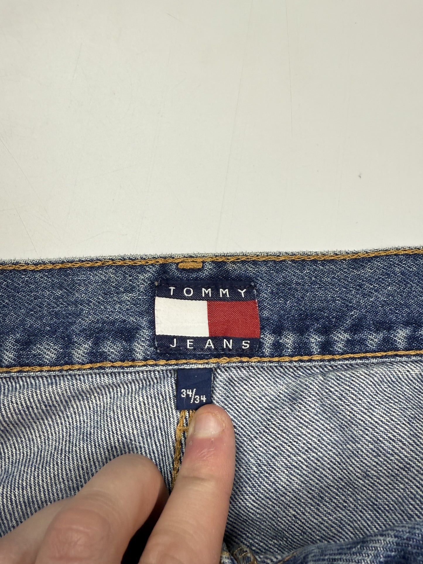 Vintage 90s Tommy Hilfiger baggy carpenter jeans (W34)