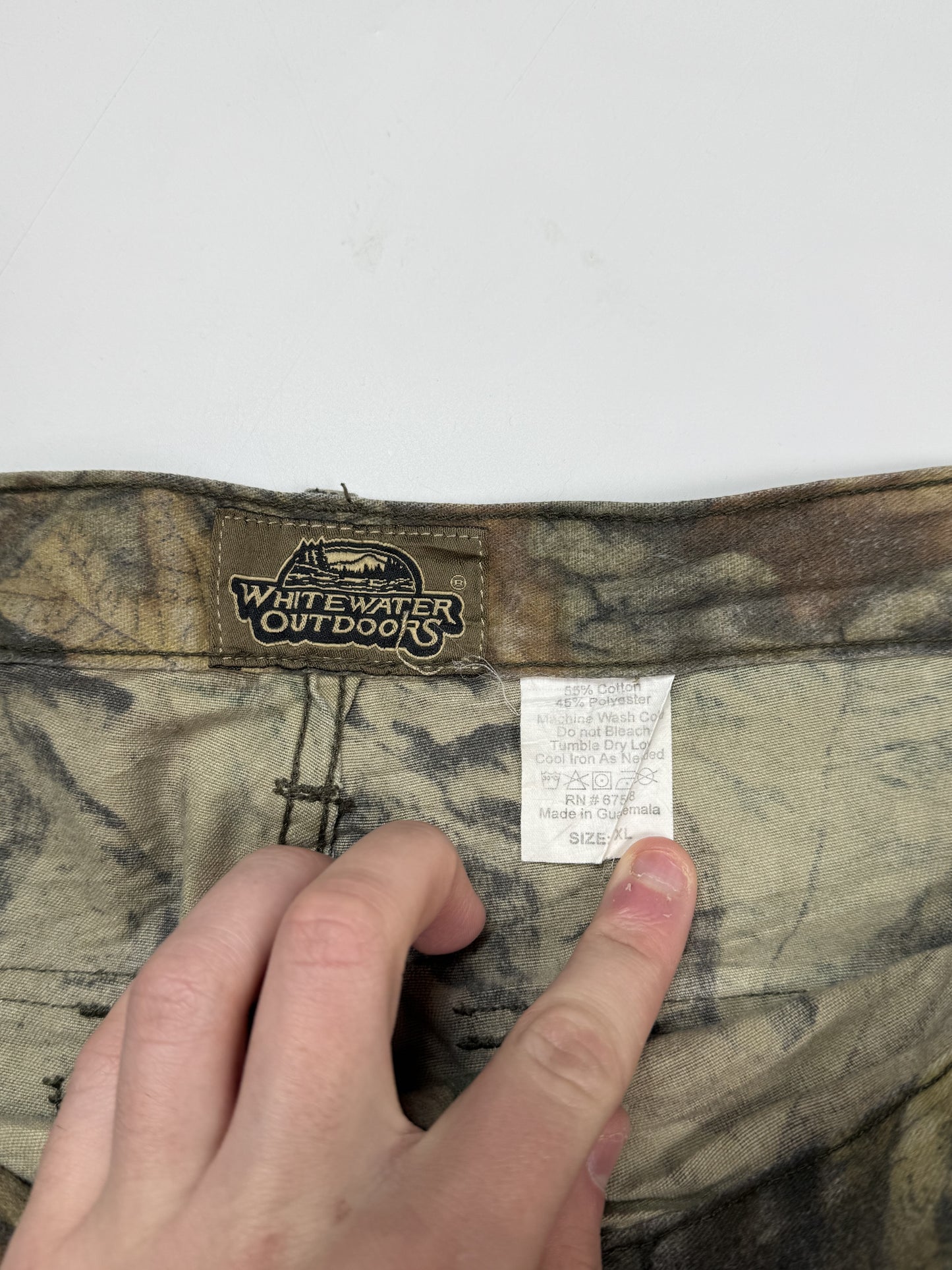 Real tree baggy camo cargo pants (W40)