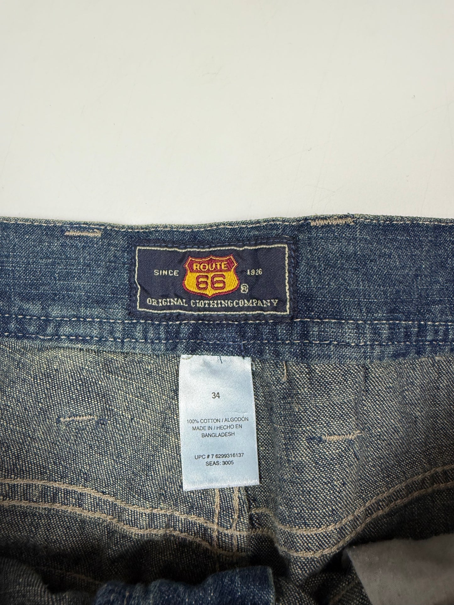 Vintage Route 66 baggy cargo jorts (W34)