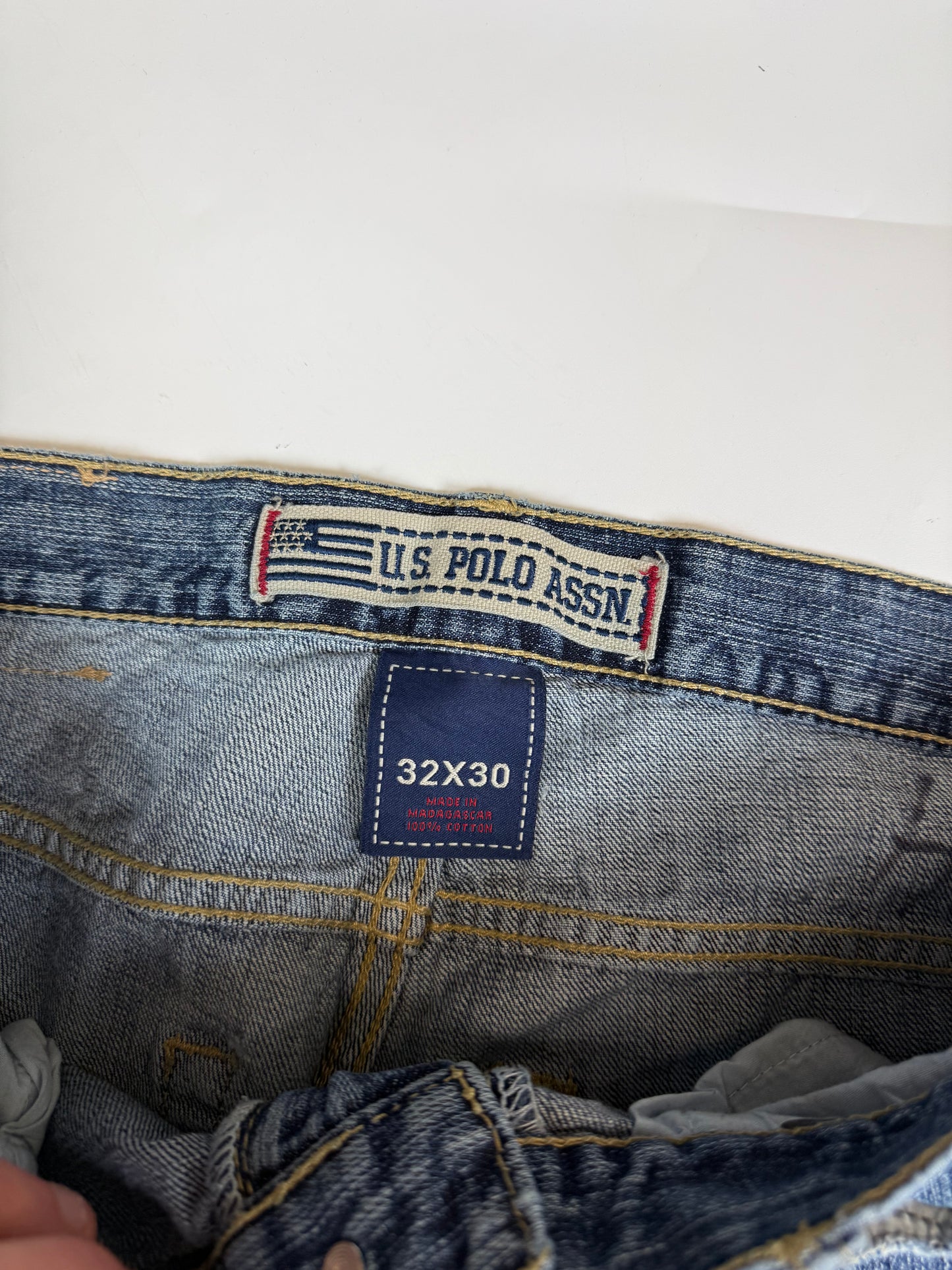 Vintage US polo ASSN baggy jeans (W32)