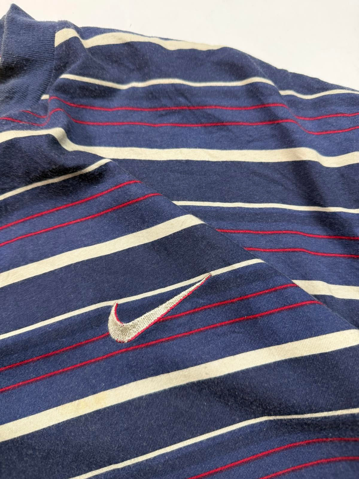 Vintage 90s Nike striped long sleeve tee (XL)